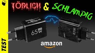 Betrug oder tödlich: 65W GaN USB Charger für 10€ bei Amazon | Review