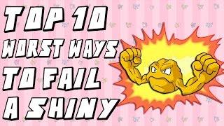 Top 10 Worst Ways to Fail a Shiny Pokemon