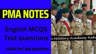 pma initial test english mcqs | repeated | imp questions | pma long course preperation