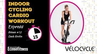 Indoor Cycling Cardio Workout | 15 Minutes | VELOCYCLE® (Release 12 - Coach Kirstin)