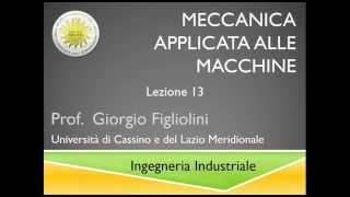 Meccanica applicata alle macchine Lezione 13