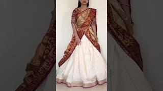 Lehenga Saree draping #shorts  #sareefashion #lehanga  @GroomingwithUtkarsha