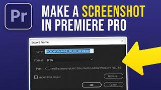 How to Make Screenshot in Premiere Pro (2024)