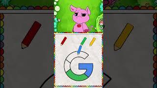 Please help Miss Delight pass painting logo color puzzle game challenge - Smiling Critters #shorts