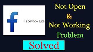 Facebook Lite App Not Working Issue | "Facebook Lite" Not Open Problem in Android & Ios