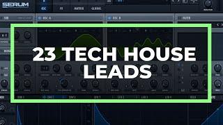 23 TECH HOUSE LEADS IN 17 MINUTES (FISHER, Dom Dolla, James Hype) [SOUND DESIGN TUTORIAL]