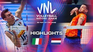  ITA vs.  NED - Highlights | Week 2 | Men's VNL 2024