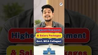 Best Placement Govt. MCA Colleges 2024Best MCA Placement & Salary#shorts #mca #mcacolleges