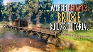 I Made A Bridge With The New ASHLANDS Pieces  | Valheim Tutorial