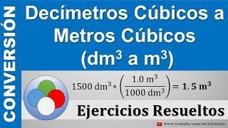 Decímetros Cúbicos a Metros Cúbicos (dm3 a m3) Muy sencillo