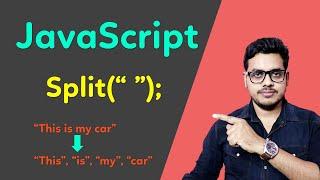 How to use split method in Javascript in Hindi | Javascript Split method in Hindi