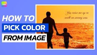How to pick color from image？