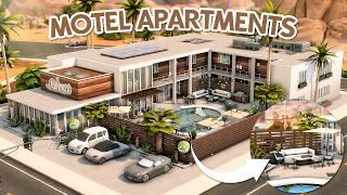 MODERN MOTEL APARTMENTS ️ The Sims 4 Speed Build  | No CC