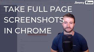 How to take full webpage screenshots with Chrome