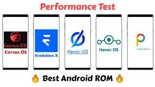 LineageOS 17.1 vs Pixel Experience vs Havoc OS vs Evolution X vs Corvus OS-Performance Test-In Tamil