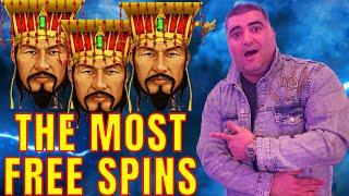 The MOST FREE SPINS On High Limit Dollar Storm Slot