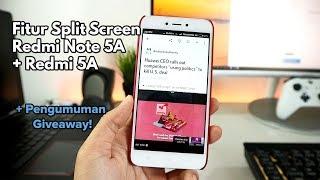 Redmi 5A + Redmi Note 5A Mengaktifkan Fitur Split Screen + Pengumuman Giveaway