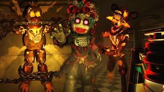 TRAPPED OVERNIGHT IN A NEW FNAF LOCATION FULL OF HALLOWEEN ANIMATRONICS. - The Glitched Attraction