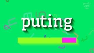 PUTING - HOW TO SAY PUTING?