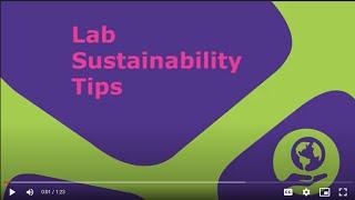 Lab Sustainability Tips