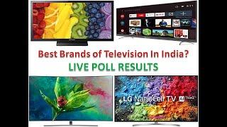 Best Brands of Television In India | Top TV | BUY | BRAND FOUNDER | LIVE  | POLL | RESULTS