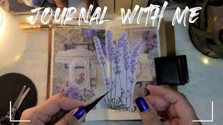 Journal With Me | Purple Vintage Journal | Vintage Journaling | ASMR #journal #asmr #journaling