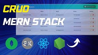 MERN Stack CRUD Operations || React, Node, Express & MongoDB || full stack crud application