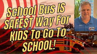 School Bus is Safest Way to Go to School #schoolbusdriver #busdrivers #safety #schoolbus