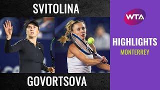 Elina Svitolina vs. Olga Govortsova | 2020 Monterrey Second Round | WTA Highlights