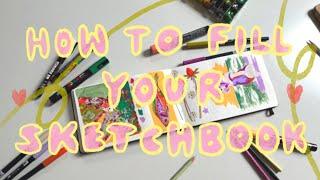 10 WAYS TO FILL YOUR SKETCHBOOKkarissabrielle