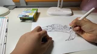 How to draw a varanus priscus