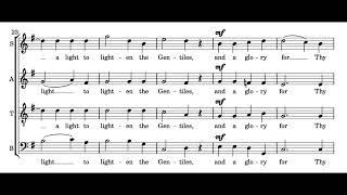 Nunc Dimittis (A. Beach) Score Animation