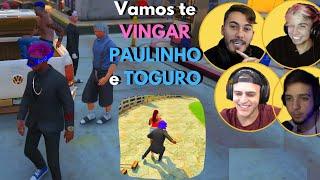 JON VLOGS, JOÃO CAETANO, JILSU, TEAFE E BLAUBLAU VINGAM PAULINHO OLOCO E TOGURO (CIDADE ALTA GTA RP)