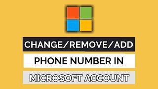 Change phone number in Microsoft account