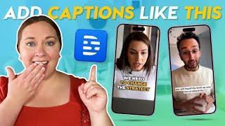 Add Captions to a Short-Form Youtube, TikTok, or Reel (Descript Tutorial)