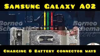 Samsung Galaxy A02 charging & Battery connector ways