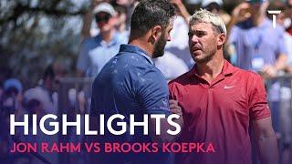 Jon Rahm vs Brooks Koepka Highlights | 2022 WGC-Dell Technologies Match Play