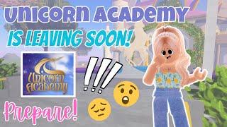 Unicorn Academy is Leaving *VERY SOON!* You NEED to Prepare! | Wild Horse Islands