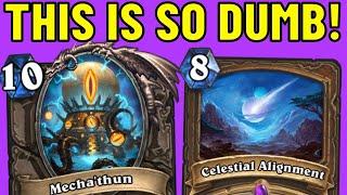 I Made ALL of My Cards Cost 0 Mana?! NEW Mecha'thun Druid!