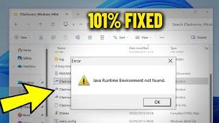 Cara Mengatasi java Runtime Environment not found Error di Windows 11 / 10 / 8 / 7 ️