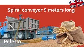 Flexible Screw Conveyor - 9 Meters Length (Spiral Conveyor) from Peletto.pl