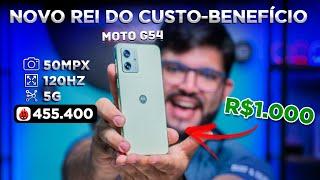 CHEGOU! 5G, NFC, 50Mpx, 256GB! O Moto G54 É MUITO COMPLETO e custa menos que a concorrência!