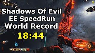 Shadows Of Evil Easter Egg SpeedRun World Record Solo any % 18:44