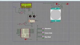 Smart Vending Machine 3rd year Project Simulation in Proteus Design Suite with Raspberry Pi 3 B+