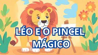 História Infantil: Léo e o Pincel Mágico - Uma Aventura Colorida na Floresta Encantada