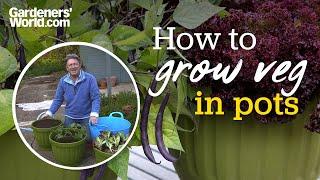 Grow lots of VEG IN POTS with Alan's top tips