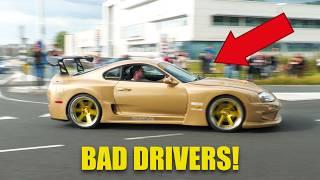 JDM Cars Leaving Go Japan 2024 - CLOSE CALLS AND BAD DRIVERS!