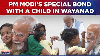 PM Modi Forms A Special Connection With A Child In Wayanad, Kerala | Watch Video