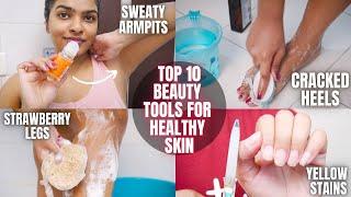 10 Beauty Tools Every Women Should Have | Strawberry Legs, Blackheads, Frizzy hair,Cracked Heels etc