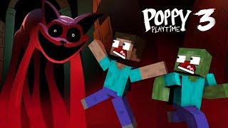 Monster School : Catnap Horror Story Poppy Playtime 3 - Minecraft Animation